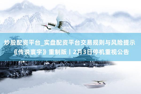 炒股配资平台_实盘配资平台交易规则与风险提示 《传说寰宇》重制版丨2月3日停机重视公告